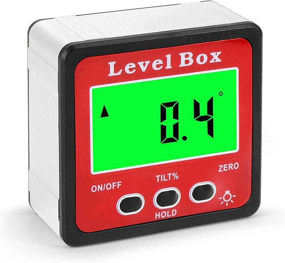Digitale hoekmeter met LCD-achtergrondverlichting - elektronische niveau- en hoekmeter - magnetische voet - ShopVlot