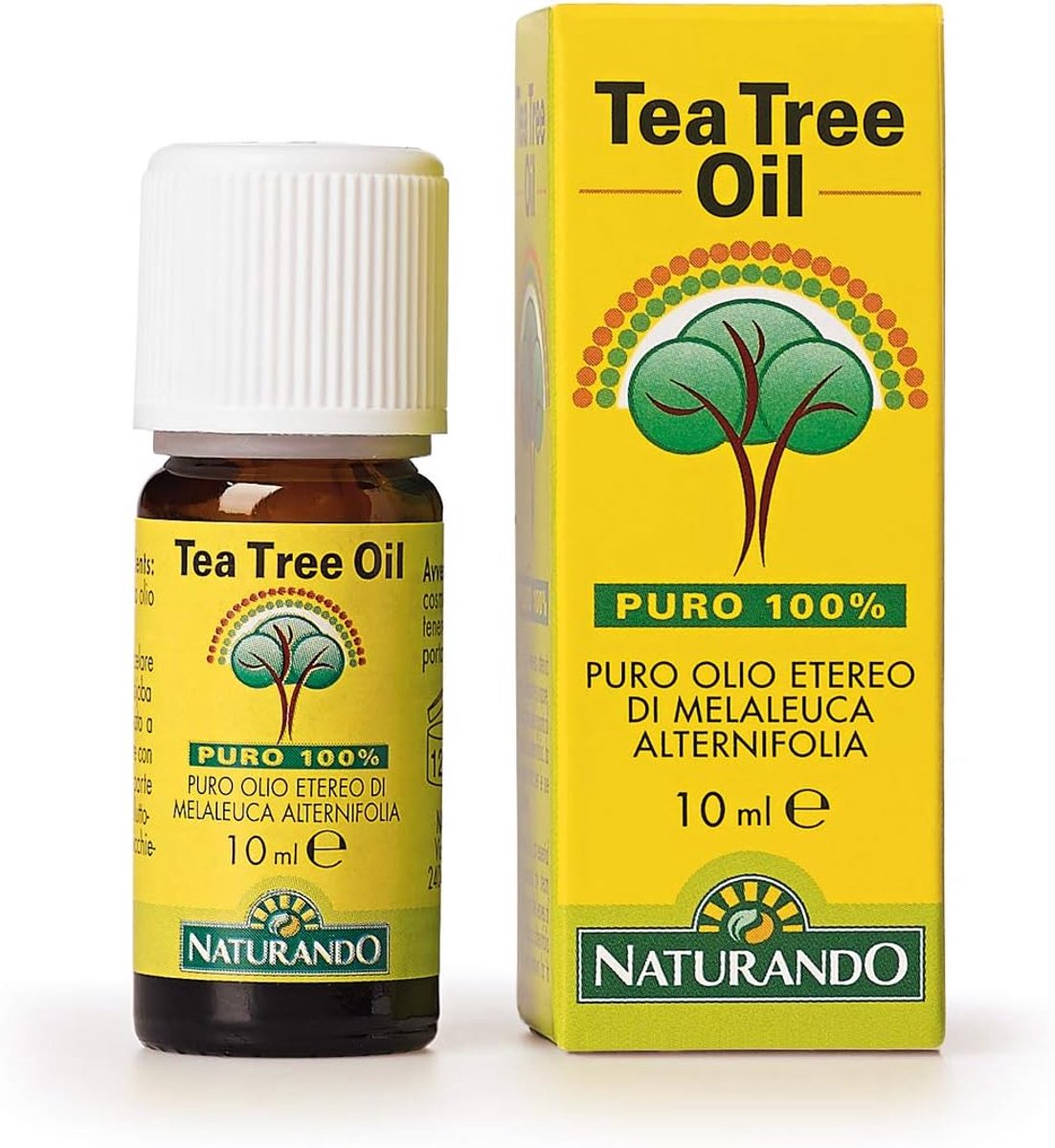 SnelShoppen - Tea Tree Olie 10 ML 100% Pure Melaleuca Olie - Antimicrobieel, Ideaal voor Huidirritatie, Zonnebrand, Schimmels, Luispreventie en Meer
