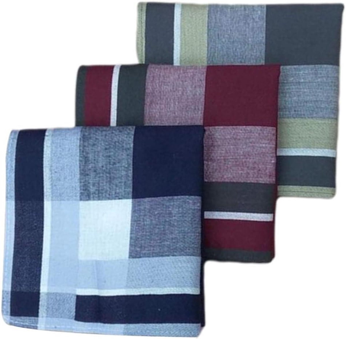 Katoenen Zakdoeken - Zakdoek Set - Dagelijks Gebruik - 100% Katoen - 40x40 cm - Multicolor