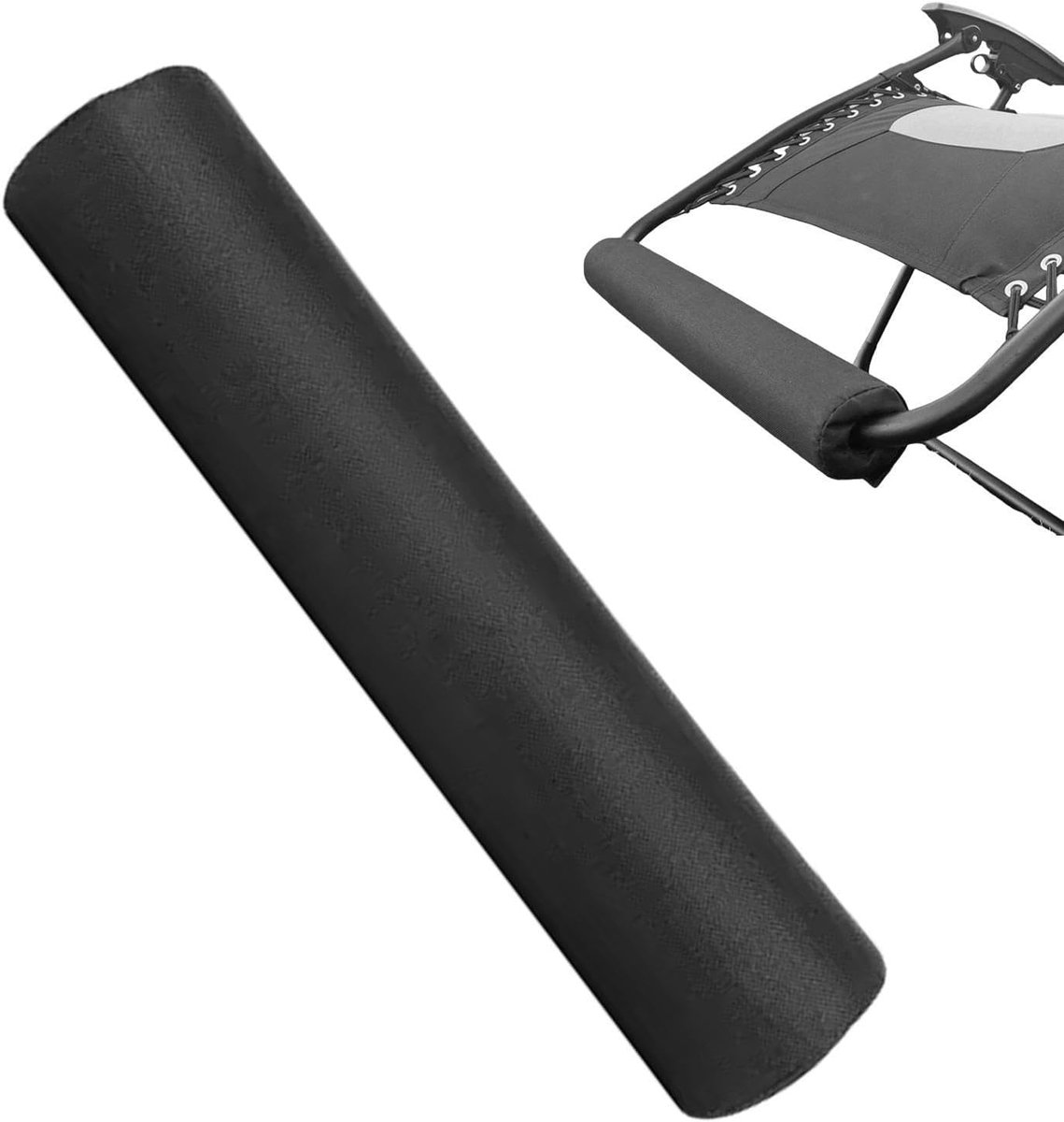 Voetenbank Kussen - Lounger Voetsteun - Buiten Ontspannen - Compact Draagbaar - 40 of 50 cm - Grijs