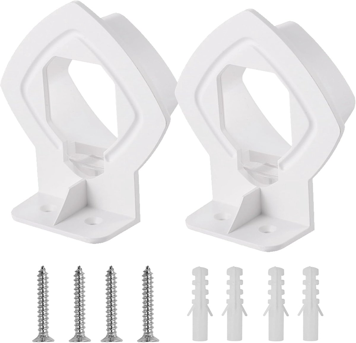 Wandmontagebeugel - Router houder - Wifi Stabiliseren - Ruimtebesparend Ontwerp - 3 Stuks - Wit