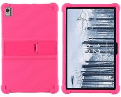 Siliconen Hoes Geschikt voor Nokia T21 | Flexibel | Dun | Zacht | Back Cover Roze