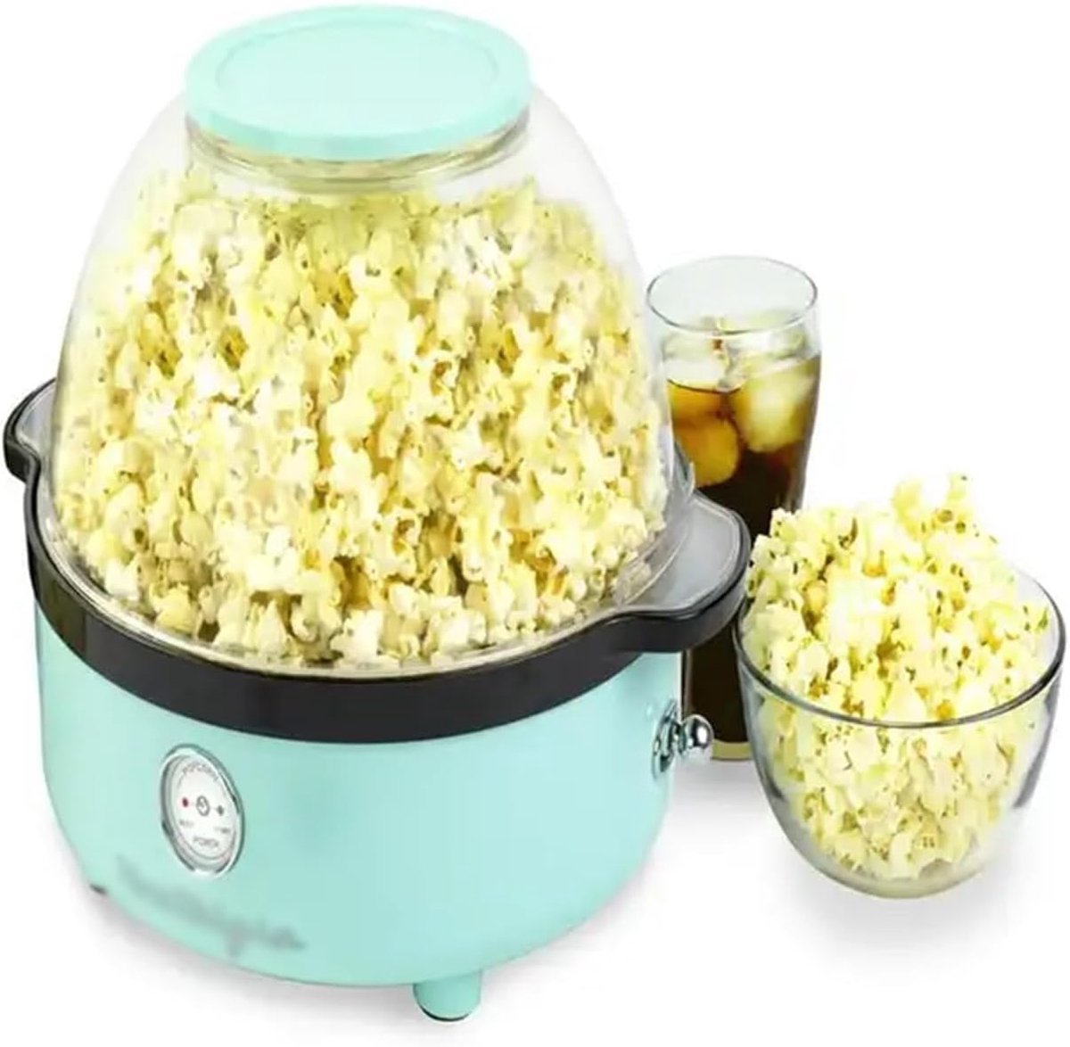 Popcornmachine - Popcornmaker - Filmavond Thuis - Sneller Knalt - 24 Kopjes - Rood