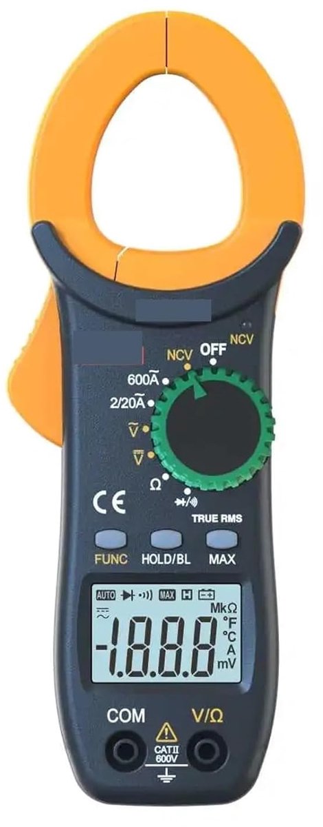 Digitale Multimeter - Stroomtang Spanningstester - Elektrische Metingen - Automatisch Bereik - 400A Max - One Color