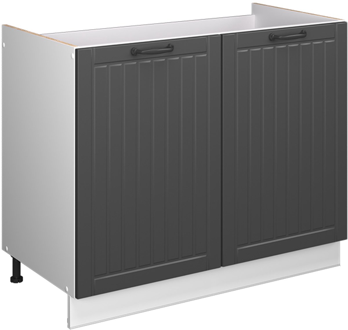 Vicco Wastafelkast Fame-Line, Donkergrijs/Wit, 100 cm zonder werkblad