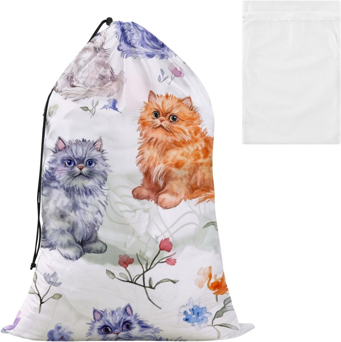 Grote Wasmand Kledingzak Waszak Kleding Wassen Met Mesh Voering 61 x 61 x 90.9 cm