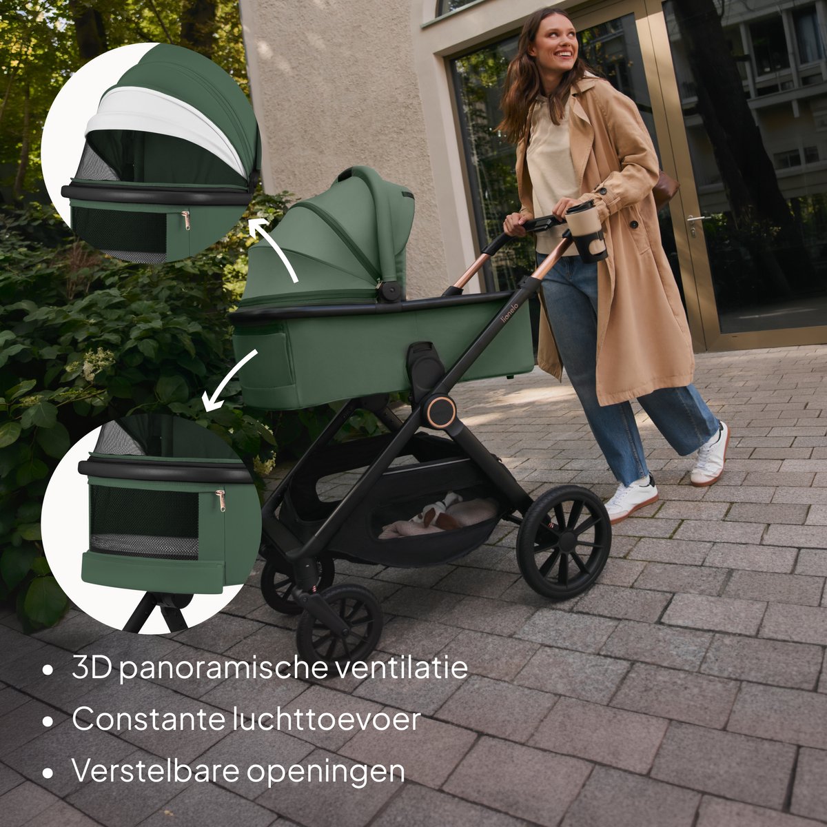 Lionelo Layla 3in1 - volledige kinderwagen set tot 4 jaar thumbnail 3