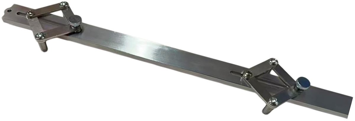 Gitaar Meetinstrument - Middenlijn Liniaal - Gitaar Onderhoud - Verstelbare Klem - 67.8cm - Aluminium
