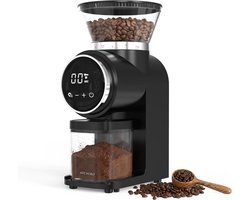 Elektrische koffiemolen - Braammolen - Verse koffie zetten - 30 maalinstellingen - 12 kopjes - Zwart