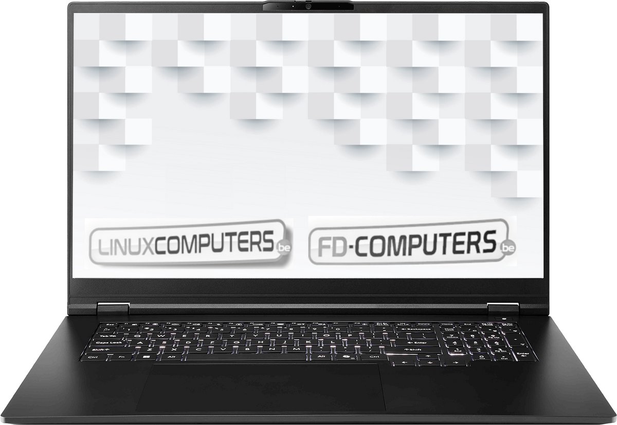 Linux laptop 17,3" | Intel Ultra 7 155U | 16 GB ram | 1 TB SSD | Linux naar keuze, Ubuntu, Linux Mint, Debian, QWERTY
