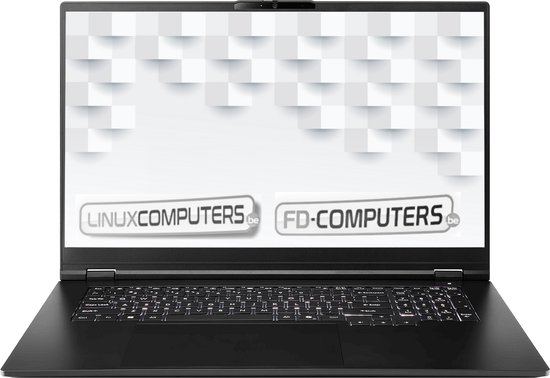 Linux laptop 17,3" | Intel Ultra 7 155U | 16 GB ram | 1 TB SSD | Linux naar keuze, Ubuntu, Linux Mint, Debian, QWERTY - FD-Computers - Hoofdafbeelding