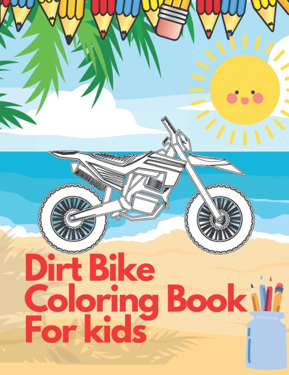 Bike Coloring Book For Kids: Best Collection Motorcycle And Scooter Coloring Drawing Fod Kids