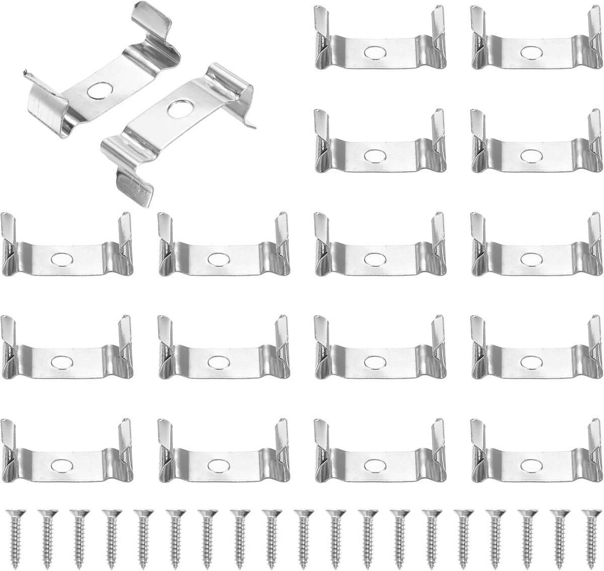 T5 cliphouder voor ledlamp, T5, T5, reservelamphouder met schroeven voor geïntegreerde ledverlichting, 16 stuks