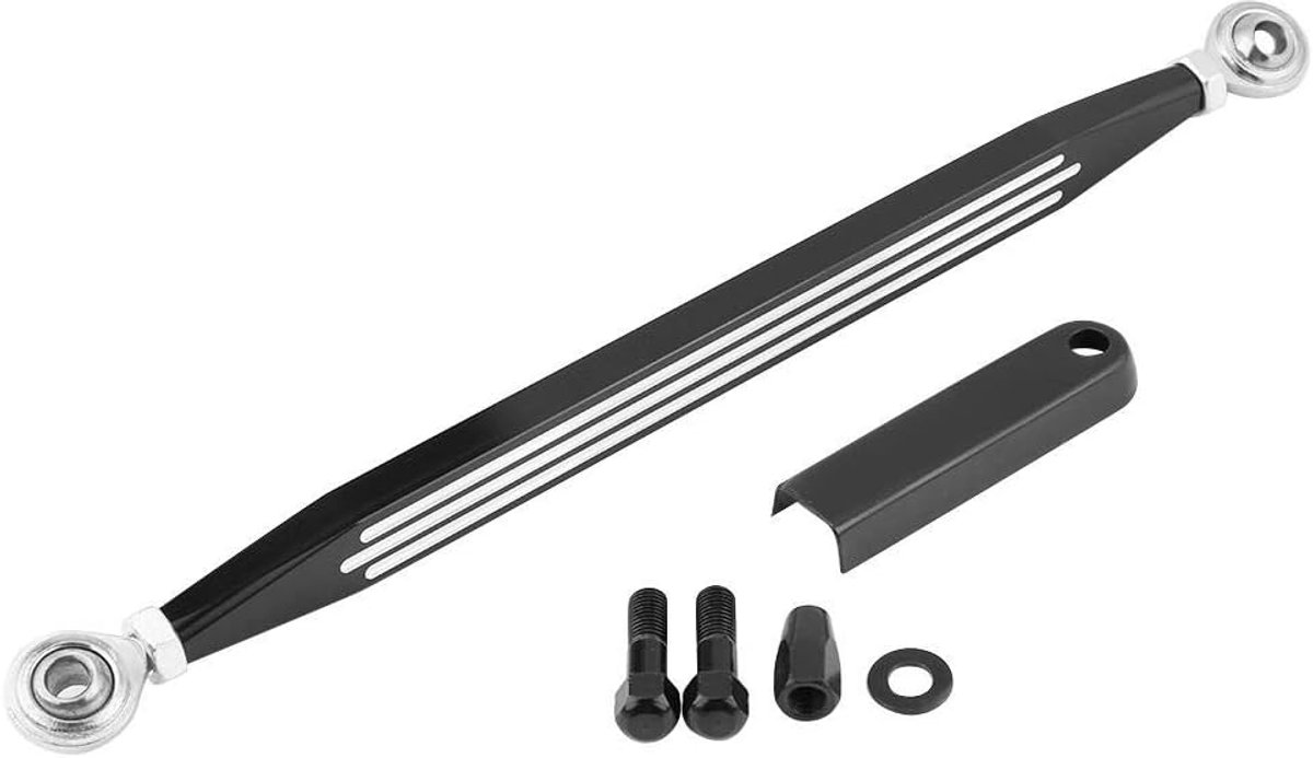 Shift-Link, versnellingstangen voor motorfiets, CNC-schakelstangen, stuurstang, shifter link (zwart), zwart, default, Modieus
