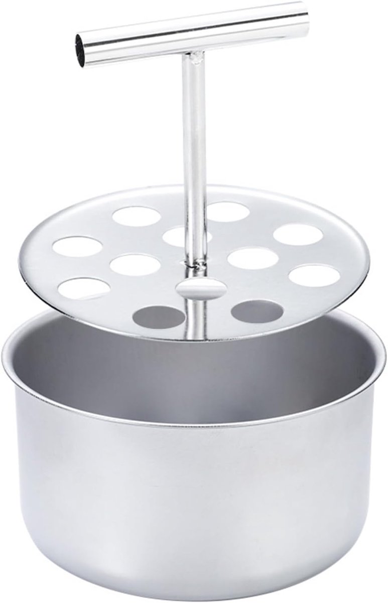 Meatballenmaker van roestvrij staal, gehaktjespers, geëxtrudeerd, kan 12 gehaktballen tegelijkertijd maken, voor vleesballen en visballen (12 roosters)