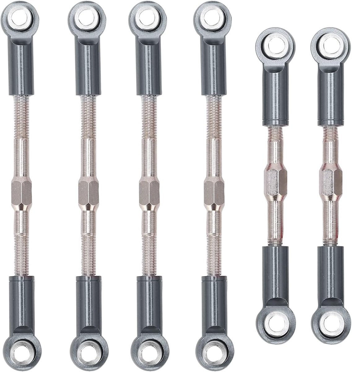 Verstelbare Trekstang Steering Servo Link Koppelingen Tie Rod 1/14 RC Auto Accessoire voor 144001 124018 124019()