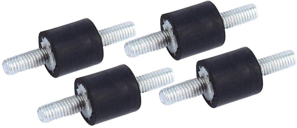 Rubber Anti Vibration Dempers voor Aircompressoren, Benzinemotoren en Waterpompen - 4 Stuks Geluidsreductie en Demping van Trillingen