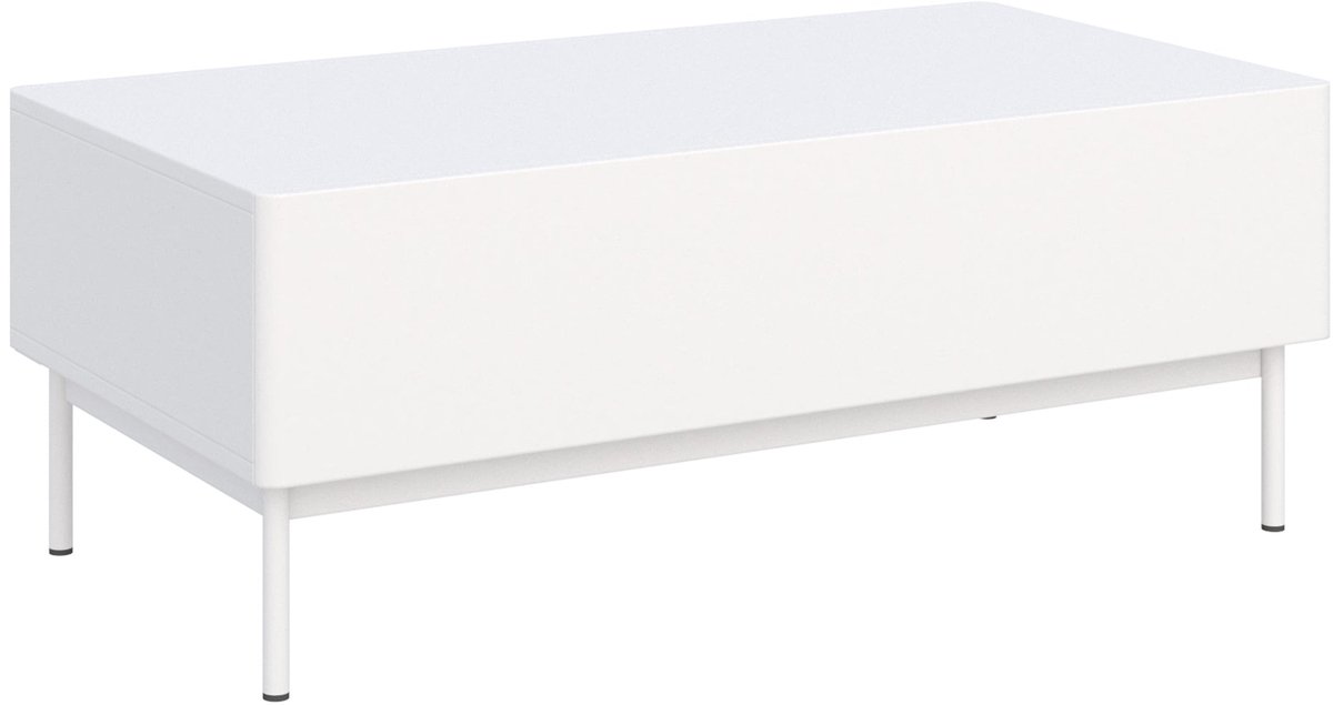 Selsey Olio – Salontafel met twee kleppen, Wit, 100 x 53 cm