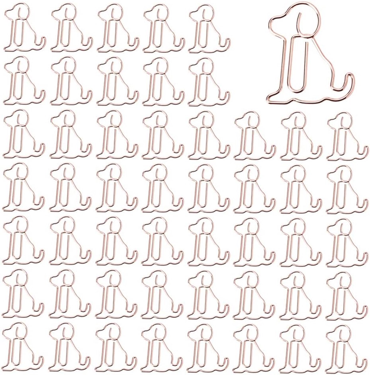 Hond 50 stuks hond paperclips hond paperclips cartoon paperclips motief cartoon bladwijzer paperclips grappige paperclips metalen paperclips creatieve bladwijzer