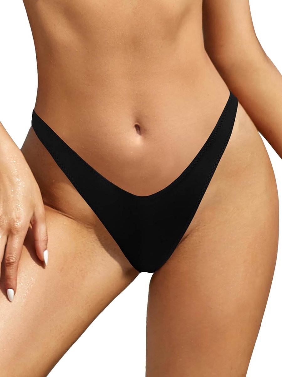 Dames sexy V bikinibroekje bikinibroek voor dames Retro Pant Bikini Bottoms