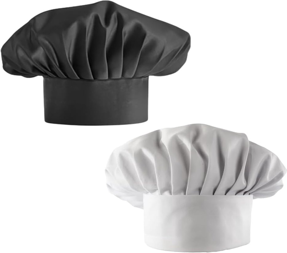 2 Stuks Chef Hoed voor Mannen en Vrouwen, Verstelbare Volwassen Keuken Chef Cap Ademend Chef Cap Café Restaurant Hoeden, Uniseks Chef Hoed voor Volwassen Kok Bar Thuis Hotel
