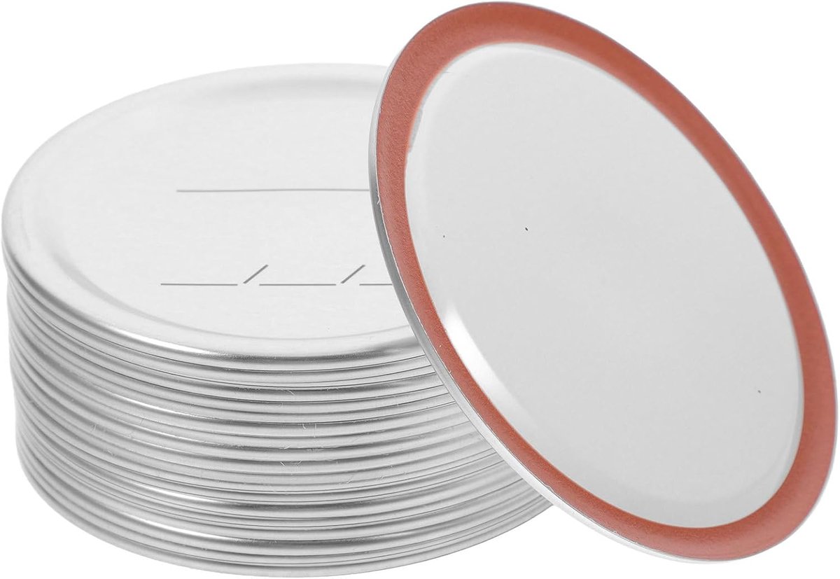 Luchtdicht deksel van blik 80 mm, 20 stuks, voor het bewaren van levensmiddelen en granen