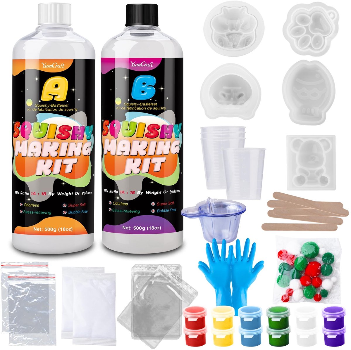 SolidKeus - Vloeibare Silicone voor Squishy Maker, 1000g
