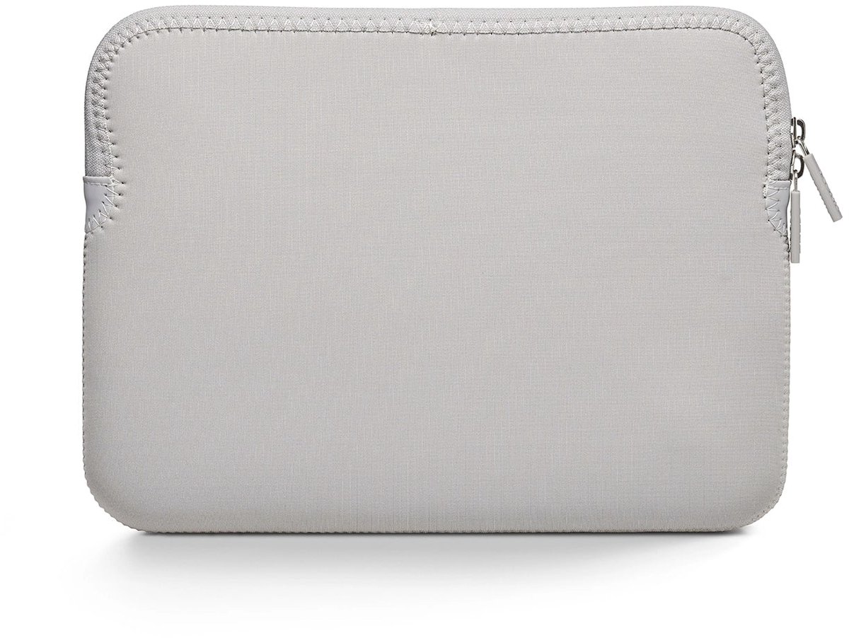 Trunk Neoprene Sleeve MacBook Neo 13 – Duurzame Neopreen Buitenlaag – Zacht Pluche Interieur – Wasbaar op 30 Graden - Grijs
