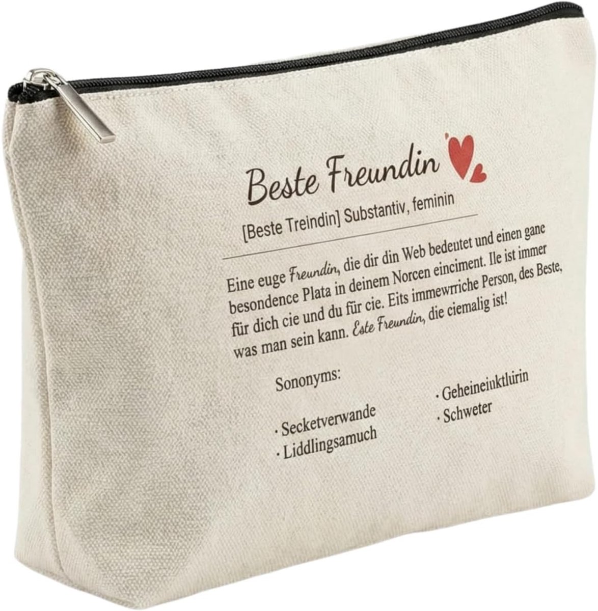 Make-uptas voor dames - verjaardagscadeaus voor vrouwen - beste vriendin - gepersonaliseerde pensioengeschenken - grappige vriendschapscadeaus - Beste vriendin. - Klassiek