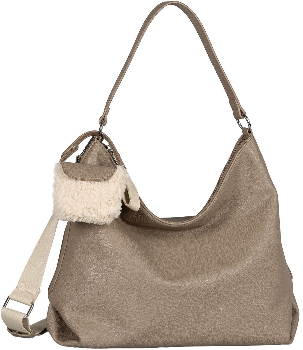 TOM TAILOR schoudertas Fania Hobo Bag Taupe