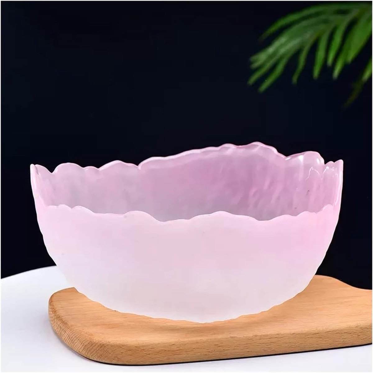 Fruitschaal Glazen fruitschaal Thuis Woonkamer Salontafel Fruitschaal Snackschaal Meloen Gedroogd Roze Blauw Groen Gradiënt(Pink,Groot)