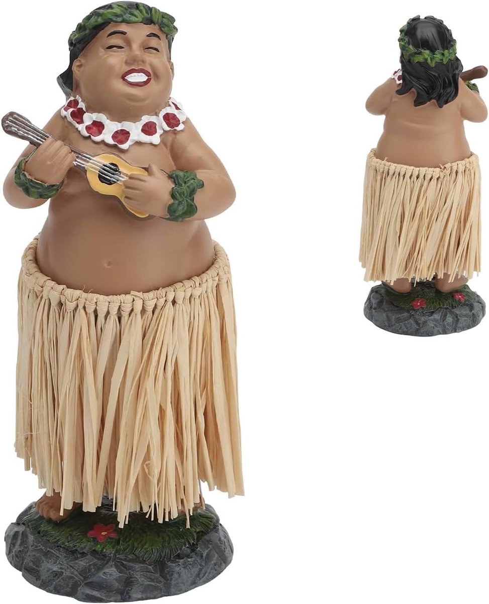 Hoelah, volledig slanke hoelahoek, danseres, wiebelfiguur, auto, geschikt voor auto's, dashboard, poppen, decoratie, hoogte 17 cm