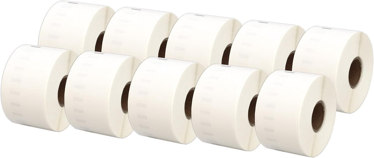 10 Rollen 11356 S0722560 89mm x 41mm Etiketten Compatibel met LabelWriter 4XL 450 400 330 320 310 Twin Turbo Duo Seiko SLP 450 440 430 420 410 400 240 220 200 120 100 Pro Plus (300 Stuks/Rol)