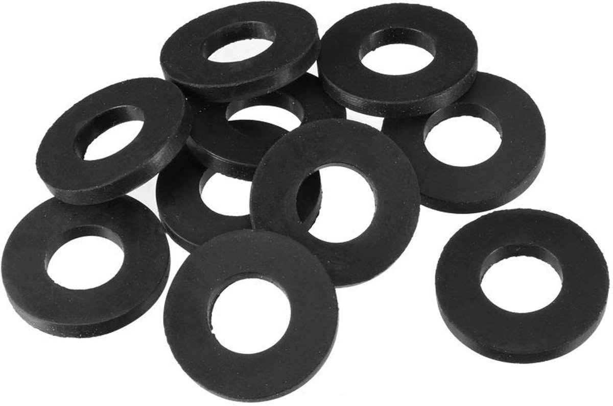 Sourcing map 10 stuks rubberen sluitringen 24 mm buitendiameter. 12 mm binnendiameter 3 mm dikte voor waterslang kraan