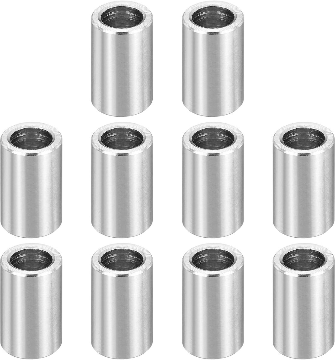 M8 roestvrijstalen afstandhouders, 12 stuks metalen afstandhouder 8 mm ID x 12 mm OD x 20 mm L schroef afstandhouder voor 5/16 inch of M8 schroef