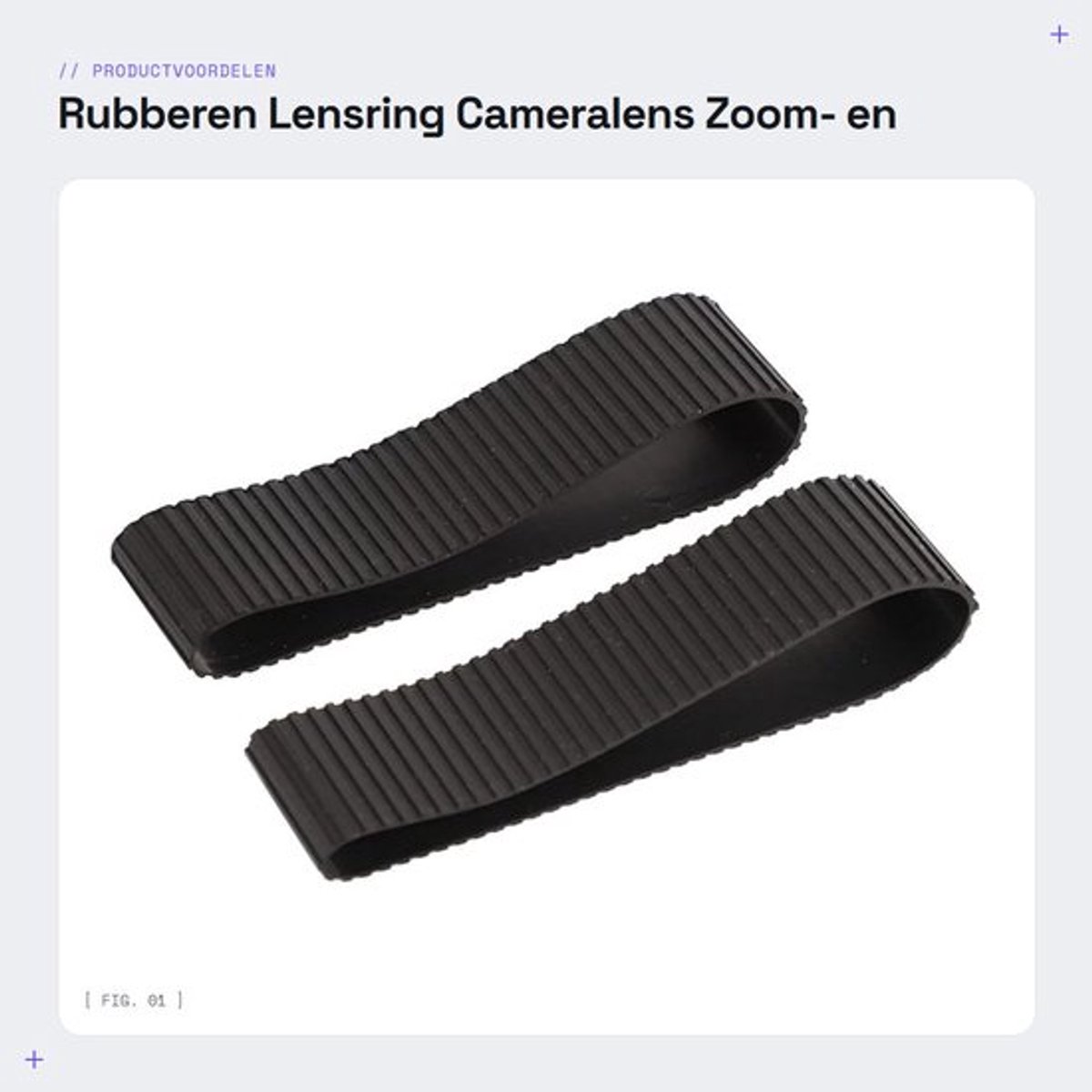 Lensring Rubber - Cameralens Zoomring - Focusring - Geschikt voor EF 24-70 mm F2.8 II - Lichtgewicht - Duurzaam Materiaal - Cameraring