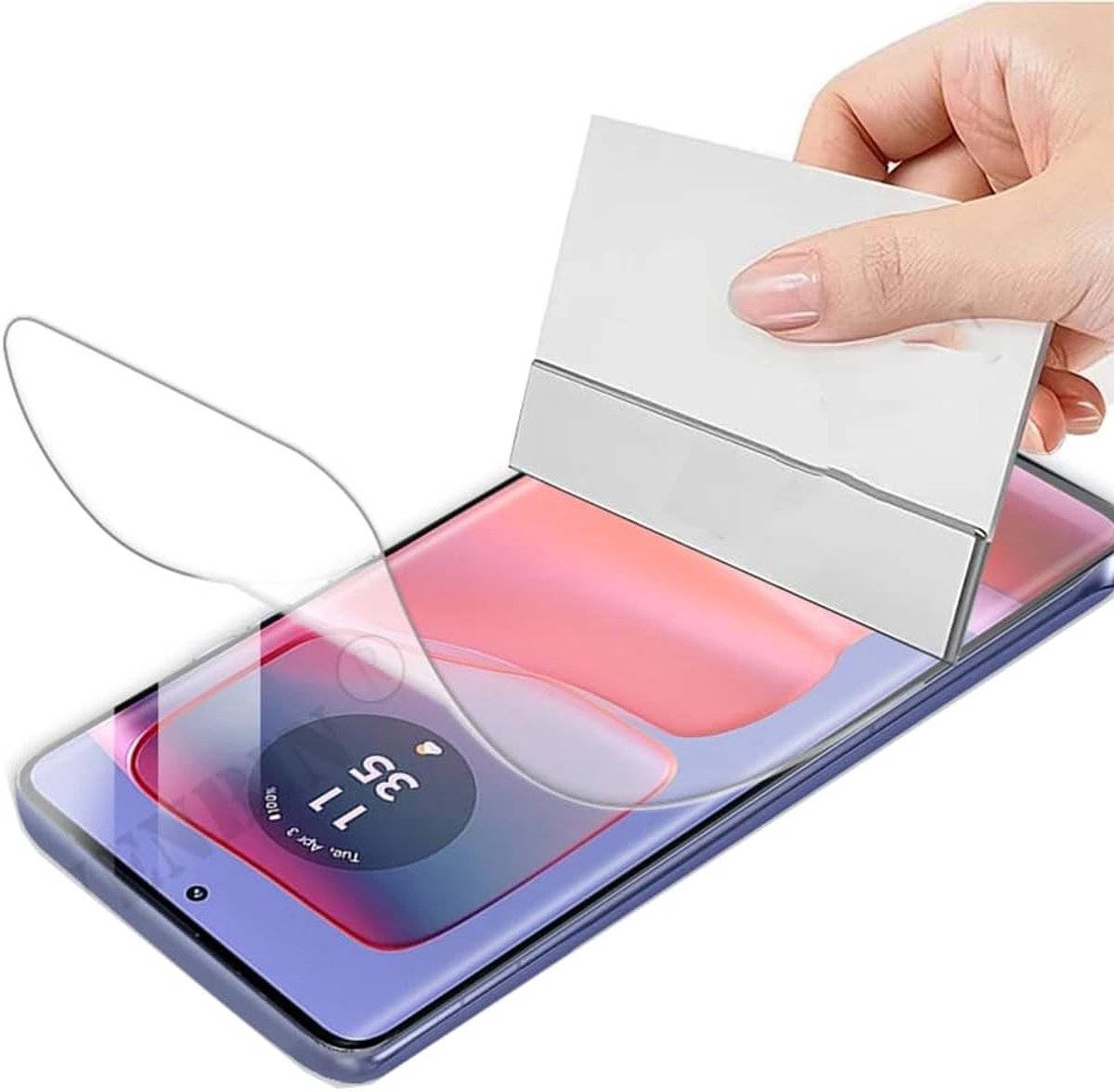 2pcs Hydrogel Film voor Motorola Moto G35 5G 6.72" | Flexibele Gelfilm met Hoge Gevoeligheid Schermbeschermer Explosiebewijs HD TPU Display Vingerafdruk-ontgrendeld