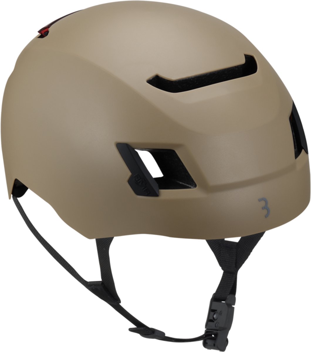 BBB Cycling BackStreet E-bike Fietshelm met Verlichting - Geavanceerde ERT Bescherming - Magnetische Fidlock Sluiting - Bruin - M - BHE-185