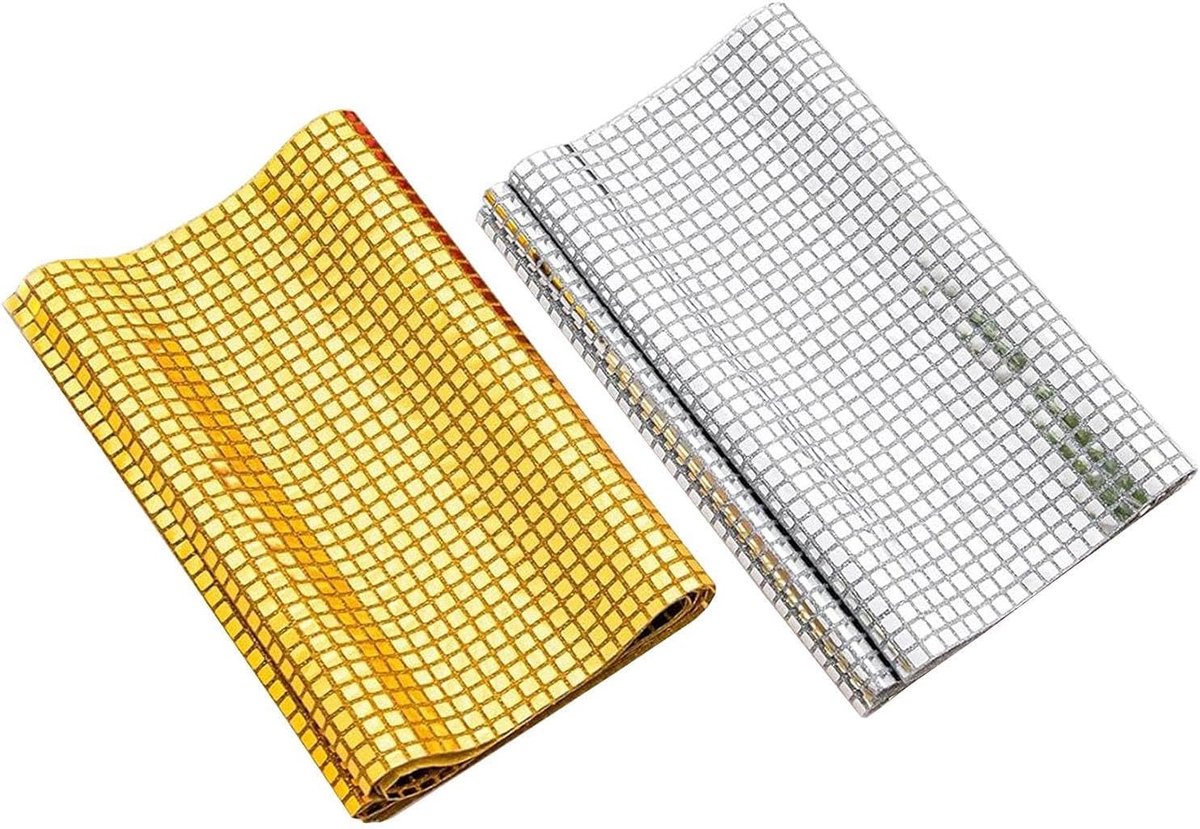 Thema Tafelloper, 2 Stuks, Retro Pailletten Tafelloper, Feestdecoraties, Tafeldecoratie