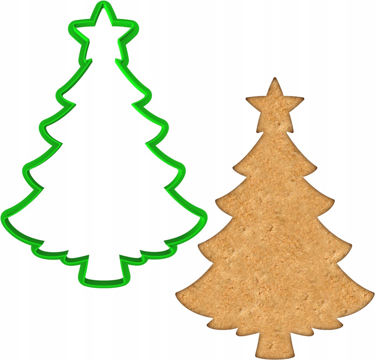 Uitsteker Kerstboom 15cm - Perfect voor Kerstkoekjes en Peperkoek