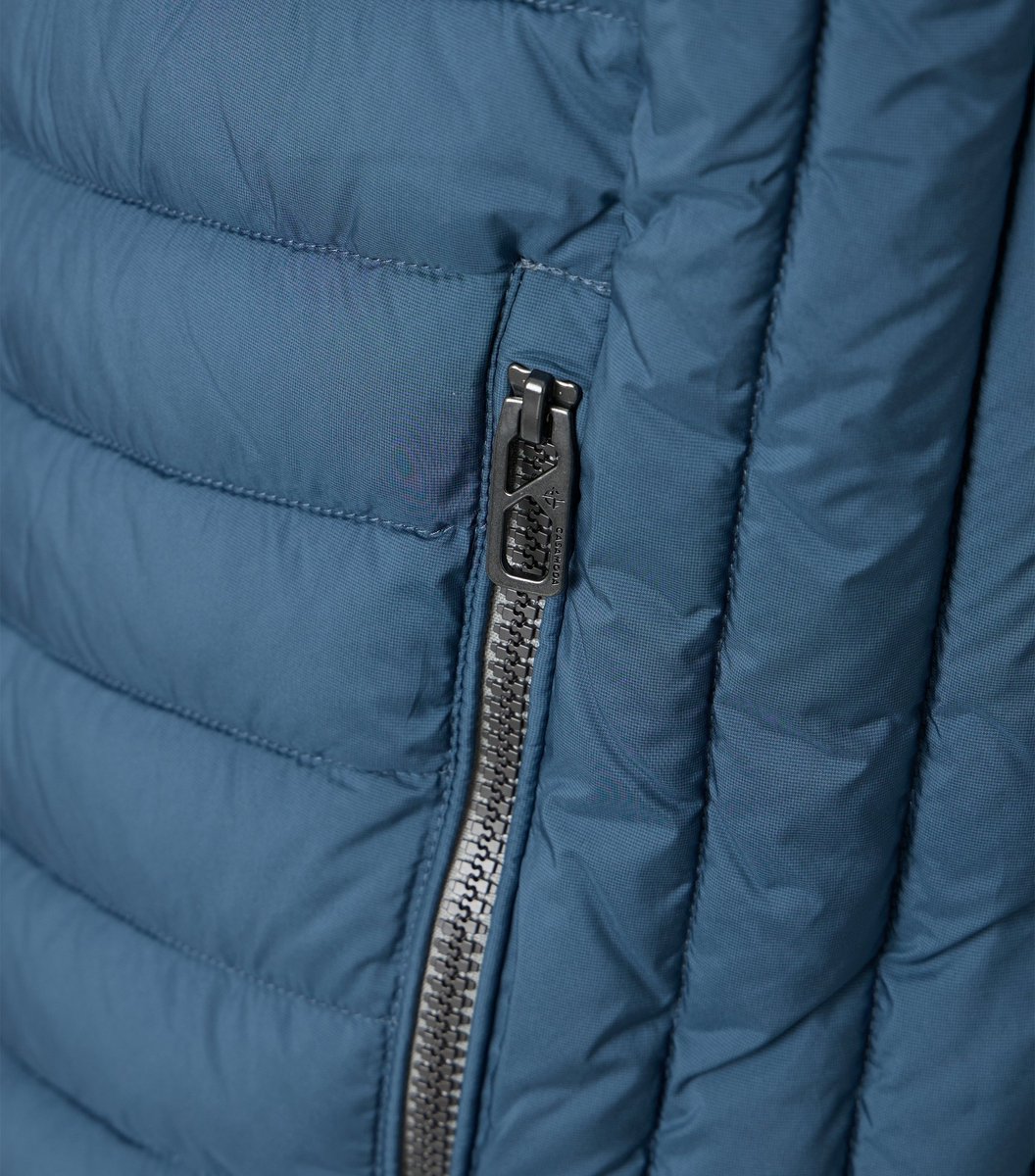 CASA MODA comfort fit bodywarmer - blauw - wit - grijs