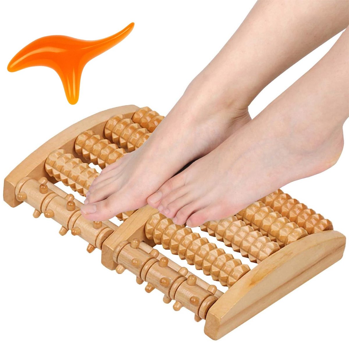 SolidKeus - Houten Voetmassage Roller voor Ontspanning en Circulatie
