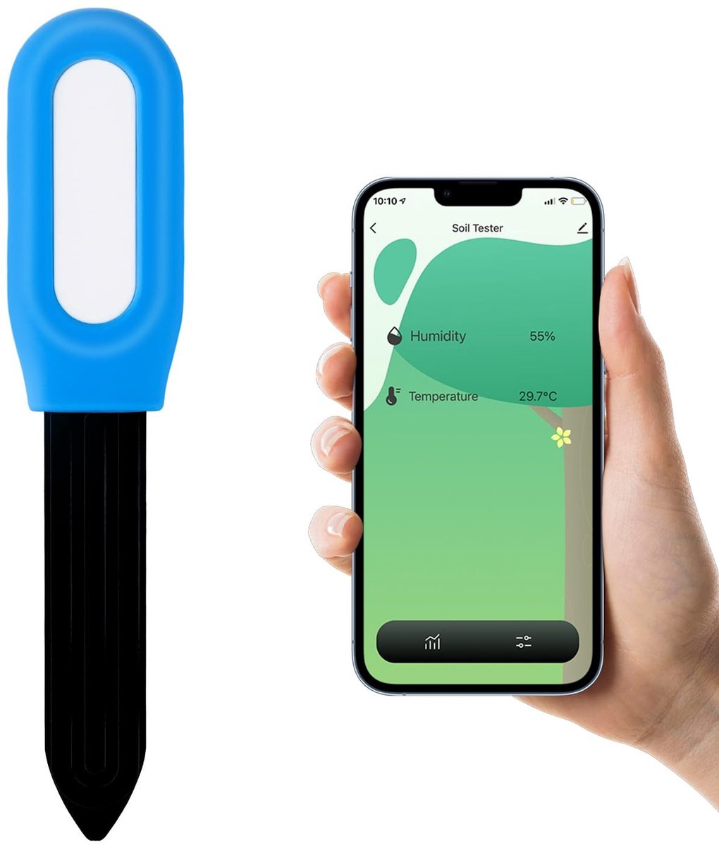 SolidKeus - Zigbee Grondvochtigheidmeter en Thermometer voor Planten
