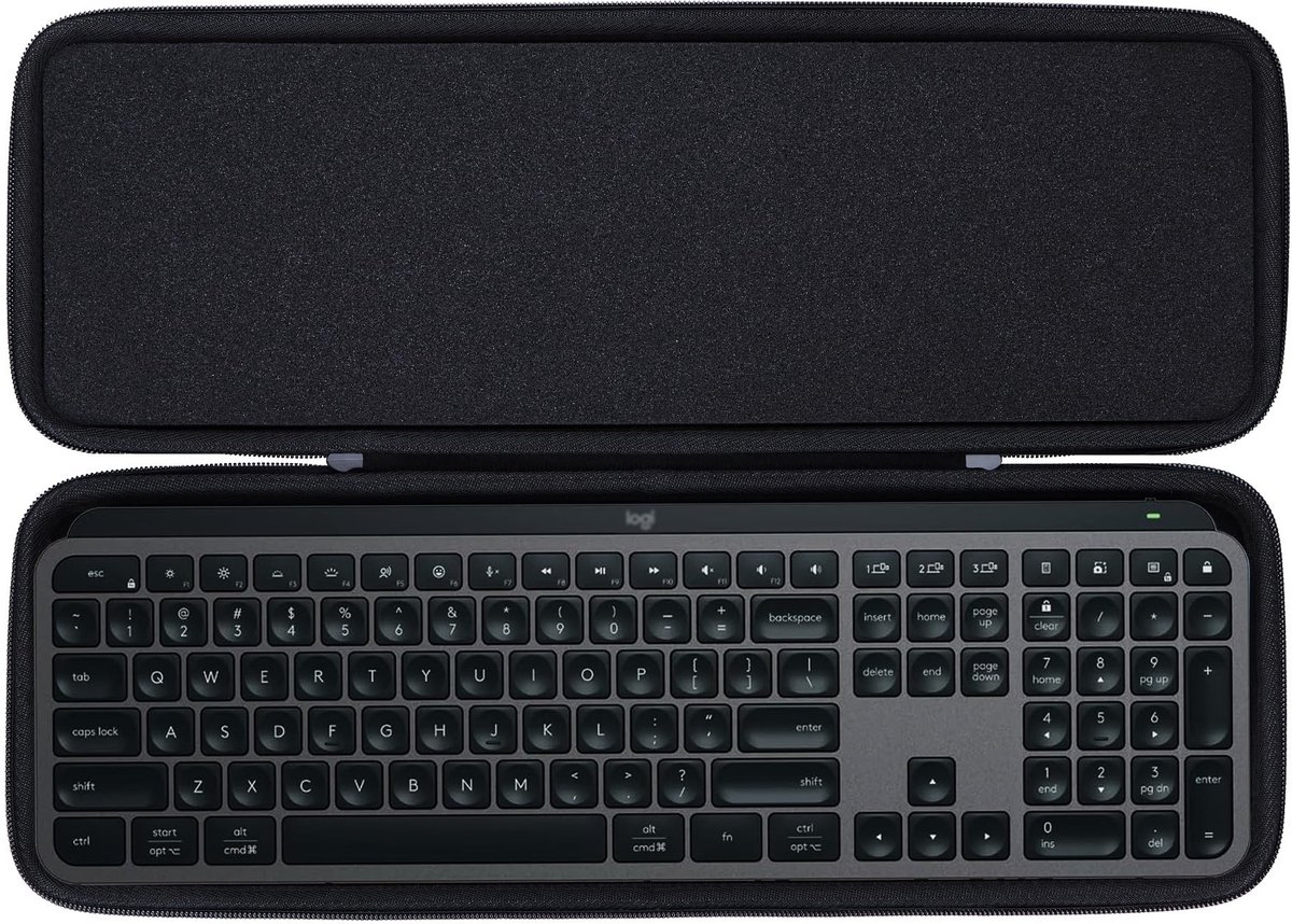 SolidKeus - Hard Beschermhoes voor Logitech MX Keys Toetsenbord