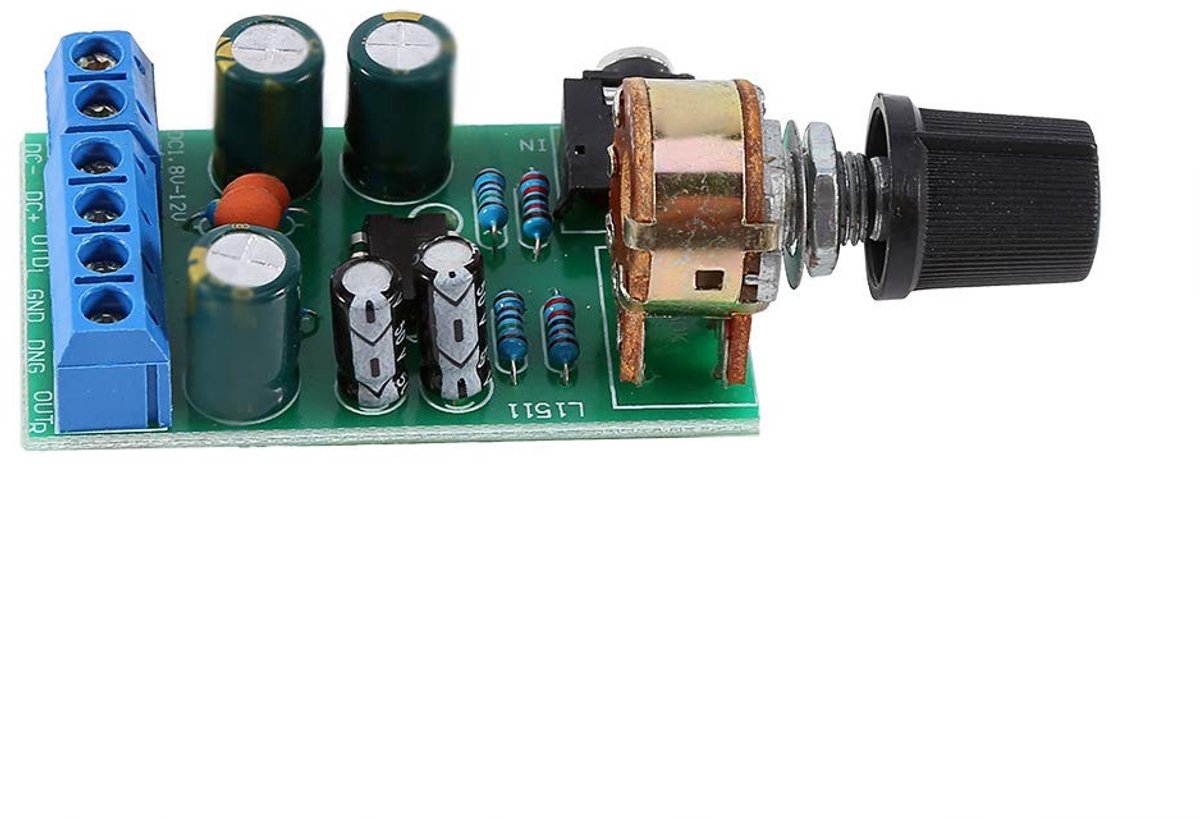 SolidKeus - Versterkerkaartmodule met Volumeregeling en AUX-aansluiting