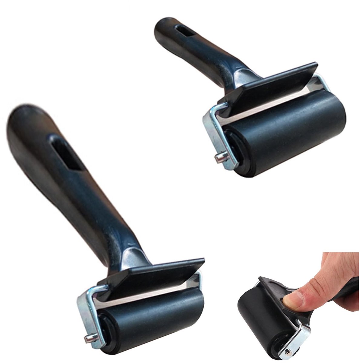 SolidKeus - Set van 2 Rubber Rollers voor Schilderen en Decoratie
