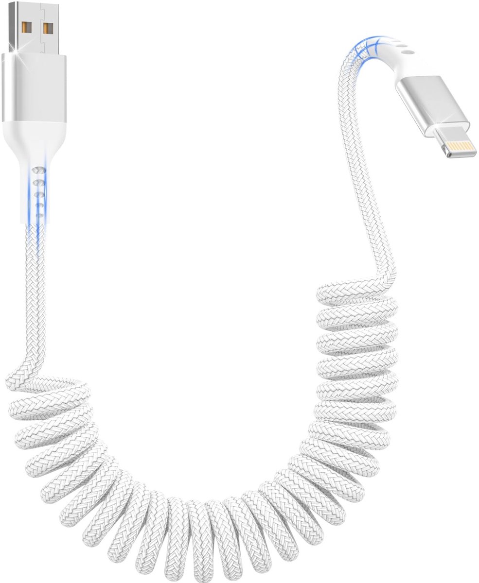 SolidKeus - Retractable Lightning Kabel 2M voor iPhone
