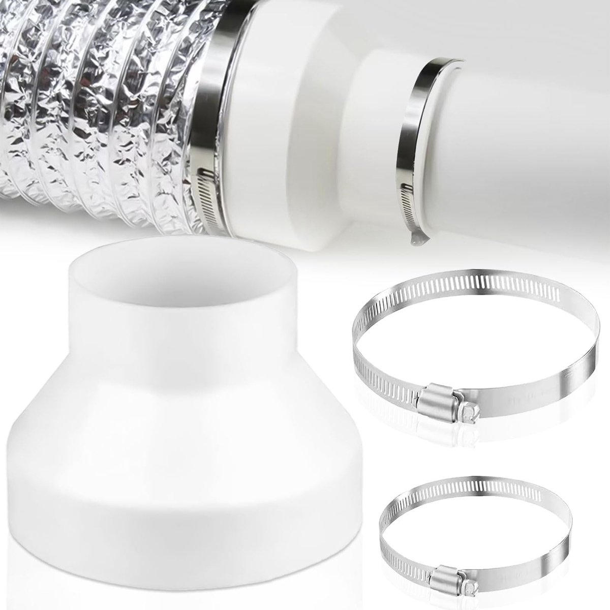 SolidKeus - 150 mm Afvoerslang Adapter voor Ventilatiesystemen