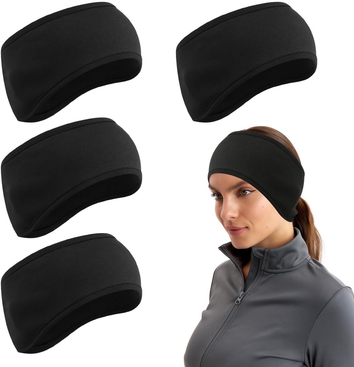 SolidKeus - Set van 4 Warme Oorkappen voor Winter Sport en Activiteiten