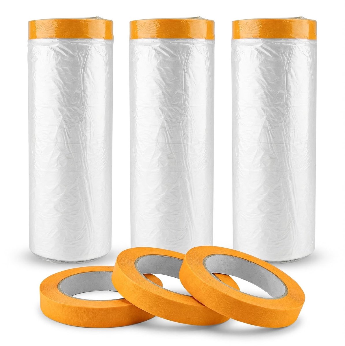 SolidKeus - 3 Rollen Afdekdoek en Maskingtape Set